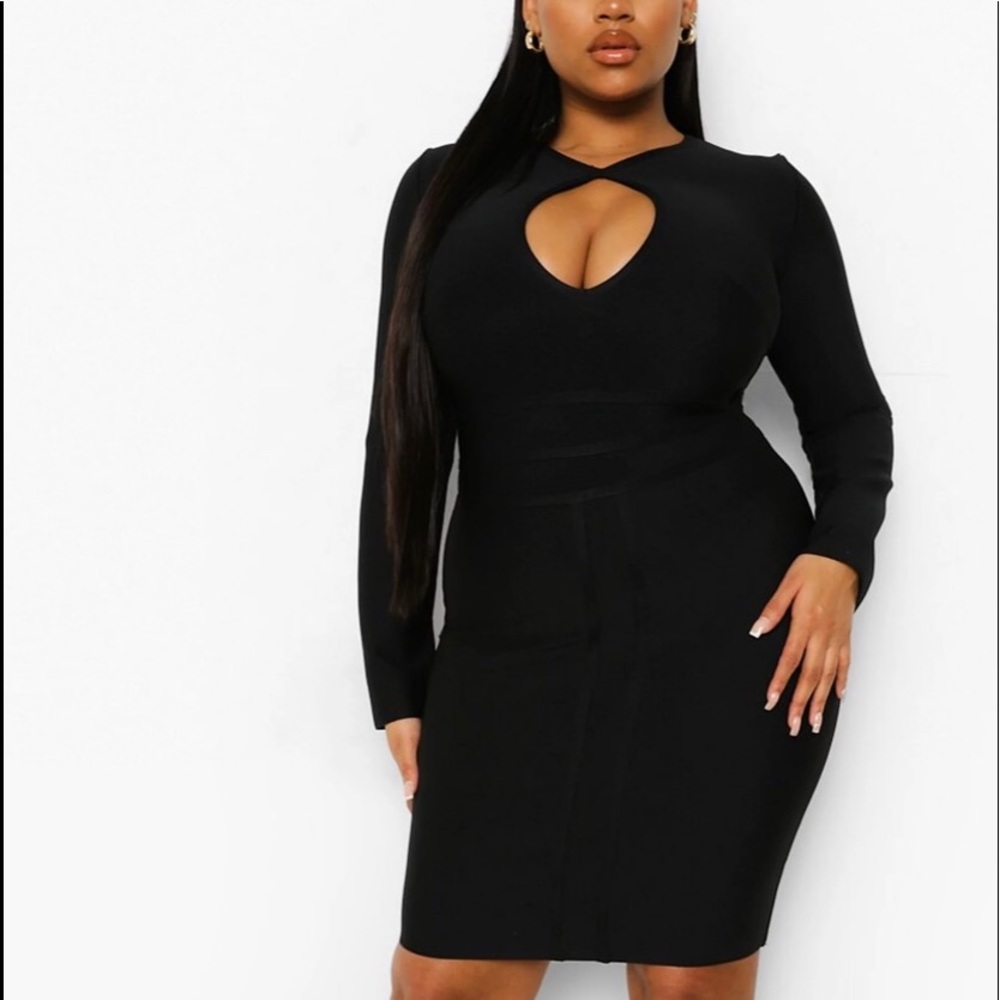 Black mini dress